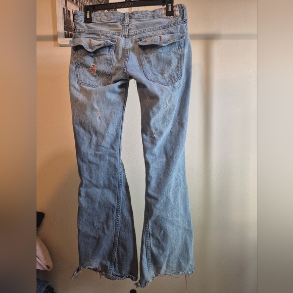 True Religion Light Blue Flare Jeans - Picture 4 of 11